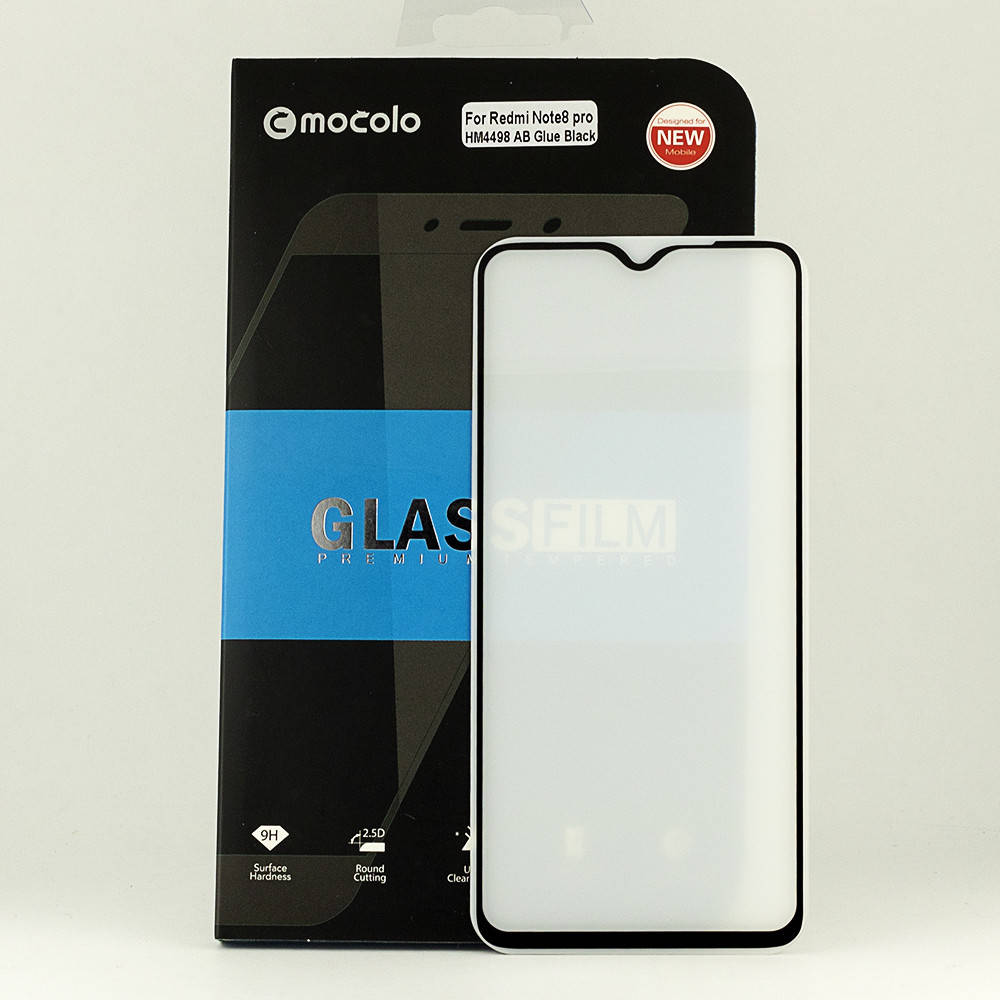 

Защитное стекло Mocolo 5D Full Glue для Xiaomi Redmi Note 8 Pro полноэкранное черное