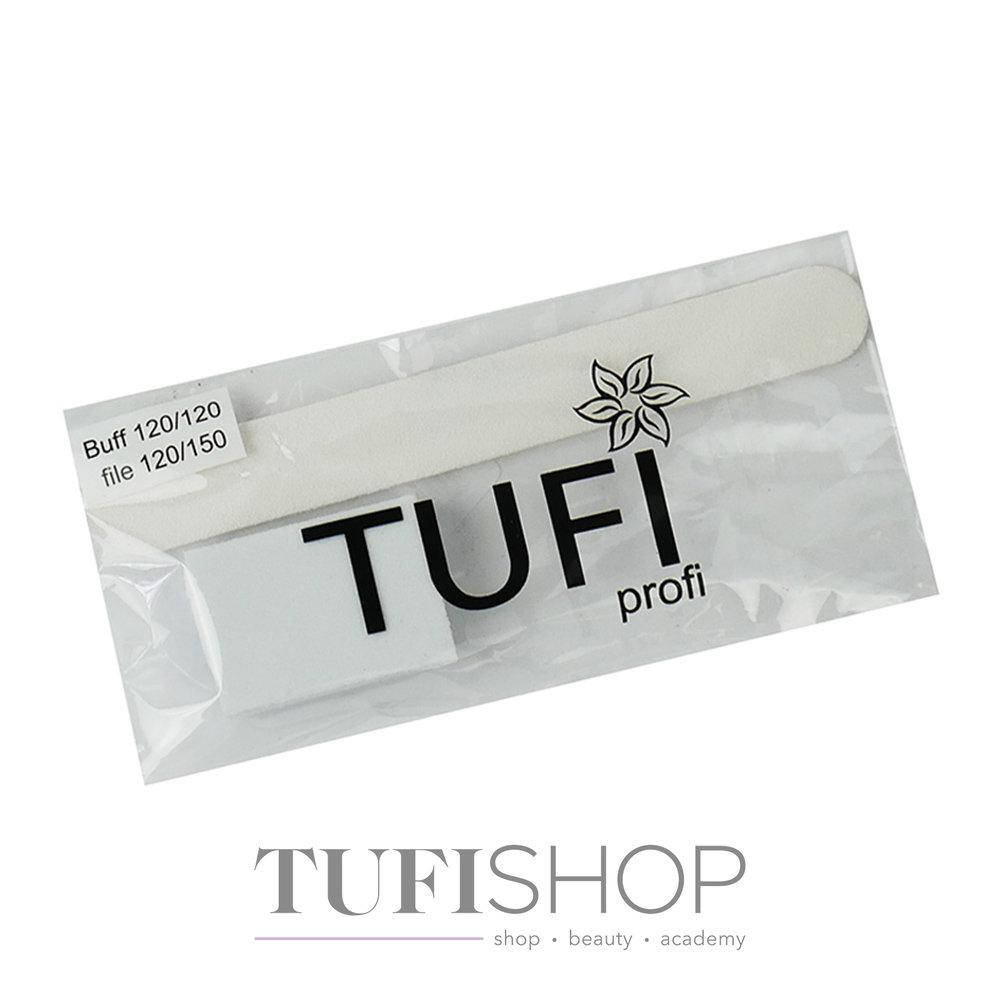 

Набор одноразовый TUFI Profi PREMIUM пилочка 120/150 и баф 120/120 белый (0102944)