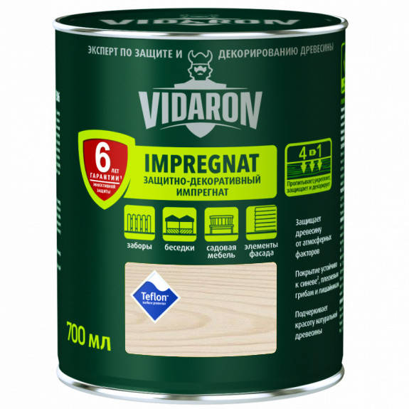

Импрегнат защитный декоративный для защиты древесины V17 Vidaron ВЫБЕЛЕНЫЙ ДУБ 0,7