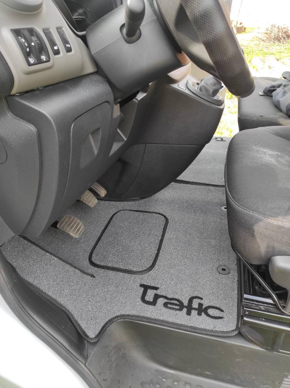 

Коврики в салон ворсовые для Renault Trafic (2001-2015) 1+2/Рено Трафик /Серый, кт 1шт