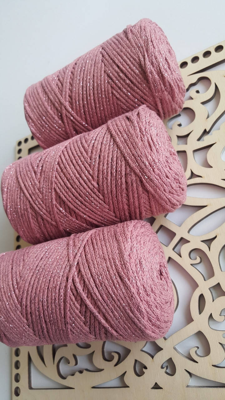 

Macrame Cotton Lurex №743 фрез+фрез