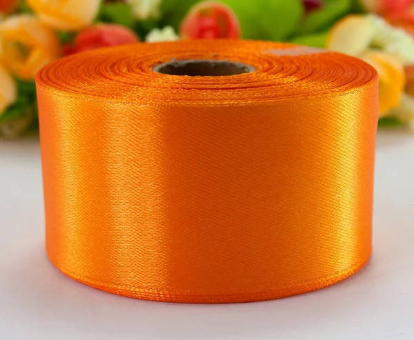 

Атласная лента 40 мм (23 м.) оранжевая, Оранжевый