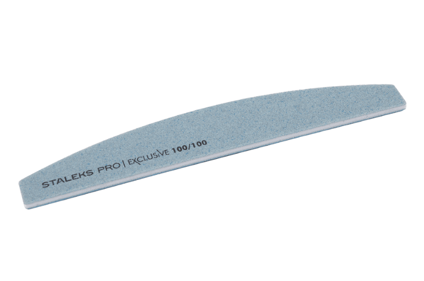 

Пилка для ногтей полумесяц STALEKS EXCLUSIVE 100/100 грит NFX-42/4