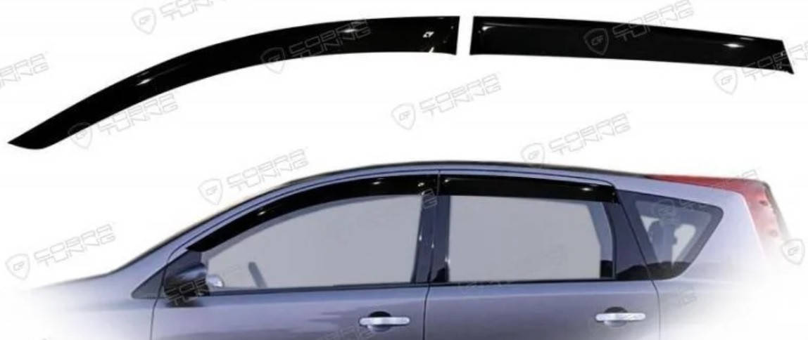 

Дефлекторы окон (ветровики) Nissan Note 1 2006-2013 E11, ANV - Cobra Tuning, N10605