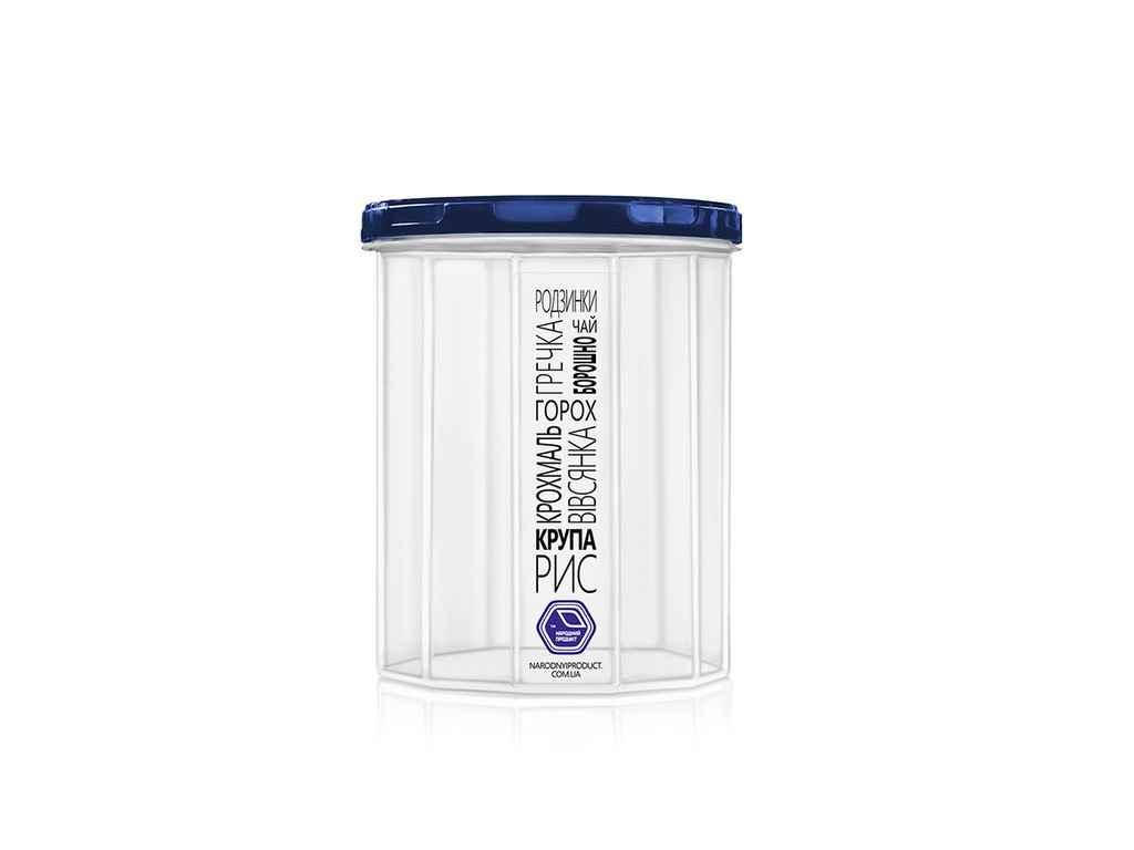 

Ємність для сипучих продуктів 1,0л (синя кришка) арт.83и ТМНАРОДНИЙ ПРОДУКТ