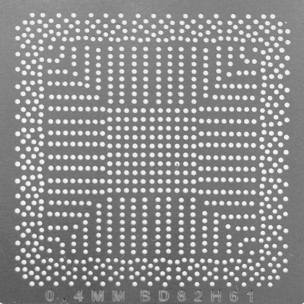 

Трафарет BGA Intel BD82H61 SLJ4B, BD82B75 SLJ85, BD82Z68 SLJ4F, BD82Z77 SLJ7C 0.4mm