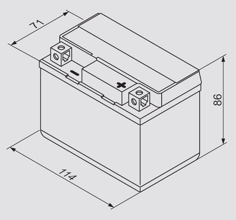

BOSCH 0092M60010 (YT4L-4; YT4L-BS) M6 AGM, 12V 3AH 40A