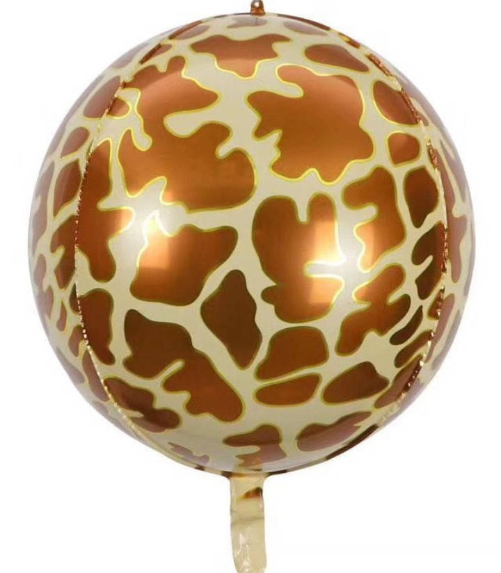 

Фольгированный шар сфера 3D Жираф 28х56 см (Китай)