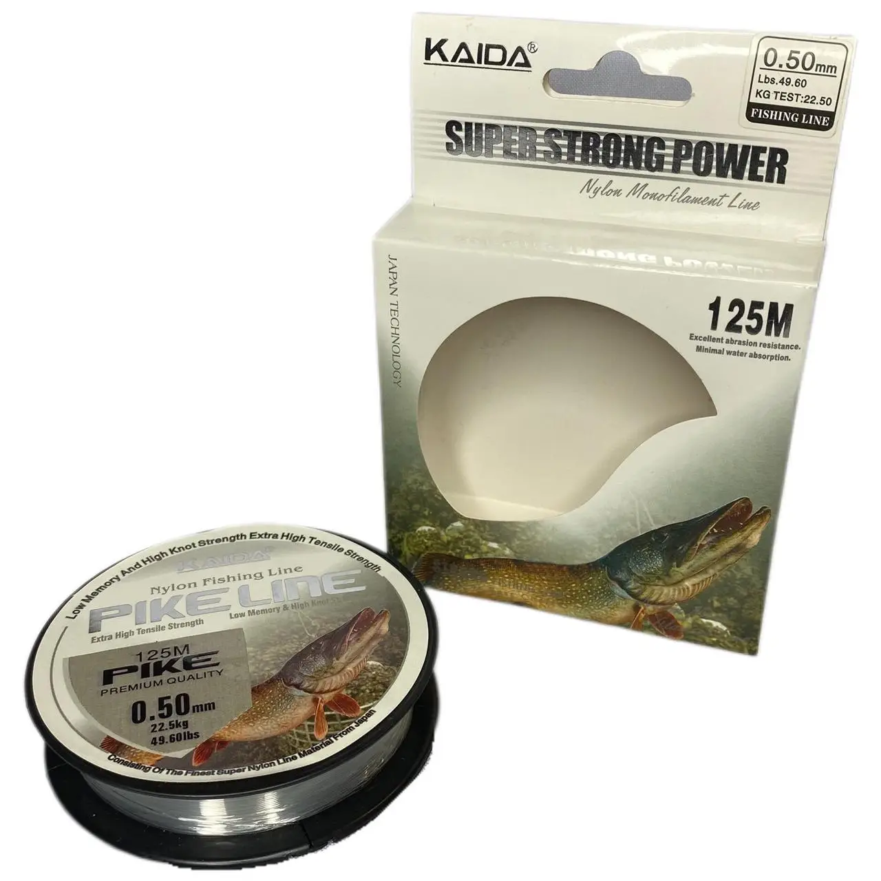 

Леска Kaida Pike Line (0.50 mm) 125 m, Прозрачный