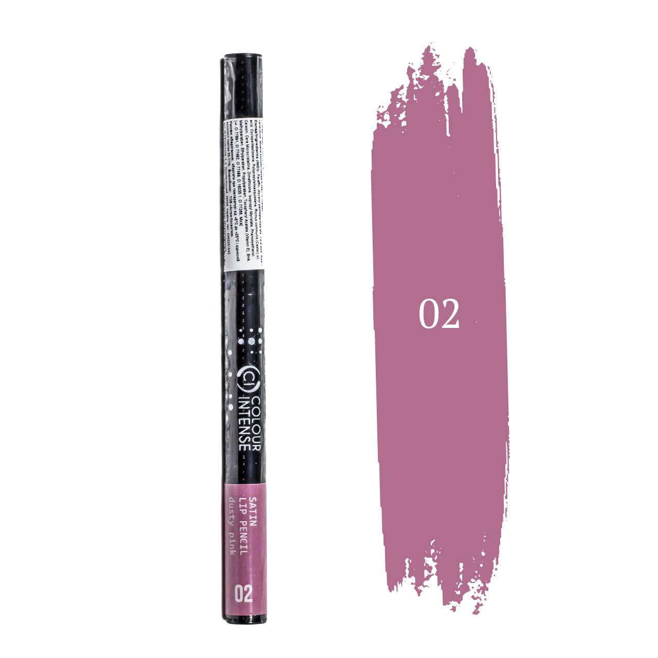 

Карандаш для губ механический Colour Intense Satin Lip Pencil № 02 Pink Розовый