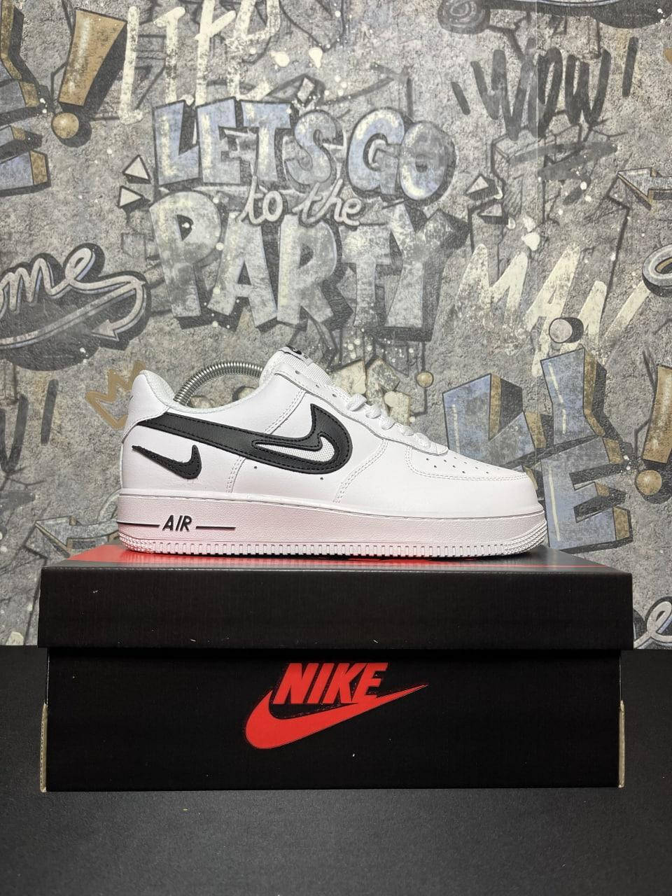 

Nike Air Force 1 Low '07 FM Cut Out Swoosh White Black, Белый