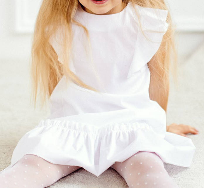 

Легкое летнее платьице. Нежное платье для девочки. Красивое платье для девочки. Платье летнее для девочки. 98, белый