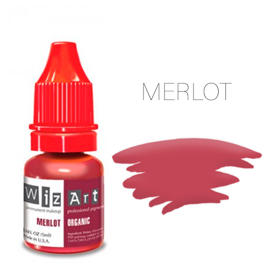 

Merlot WizArt USA пигмент для перманентного макияжа губ 5 мл .