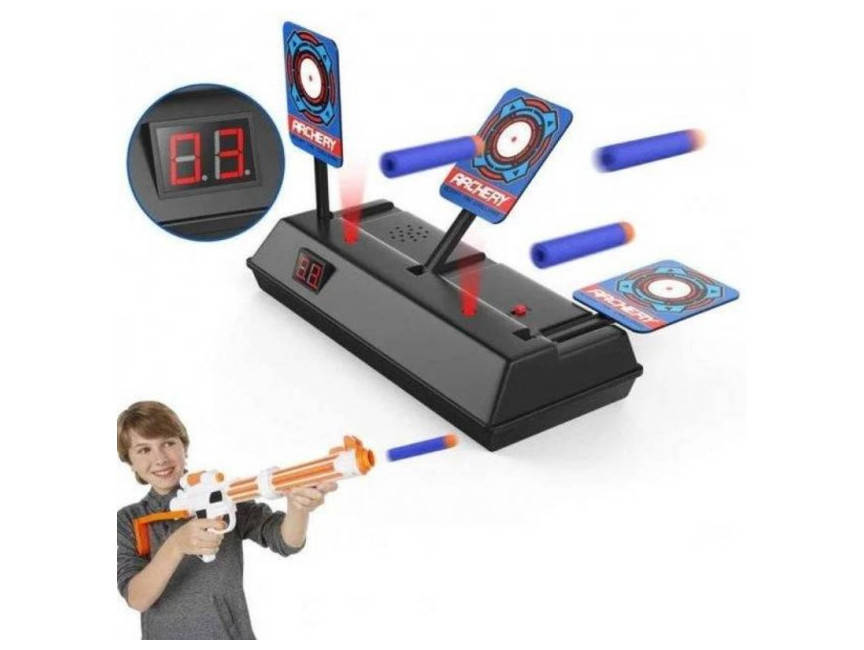 

Электронная мишень Shoot A Target, игрушка - тир для пристрелки с электроприводом, для детского оружия, со