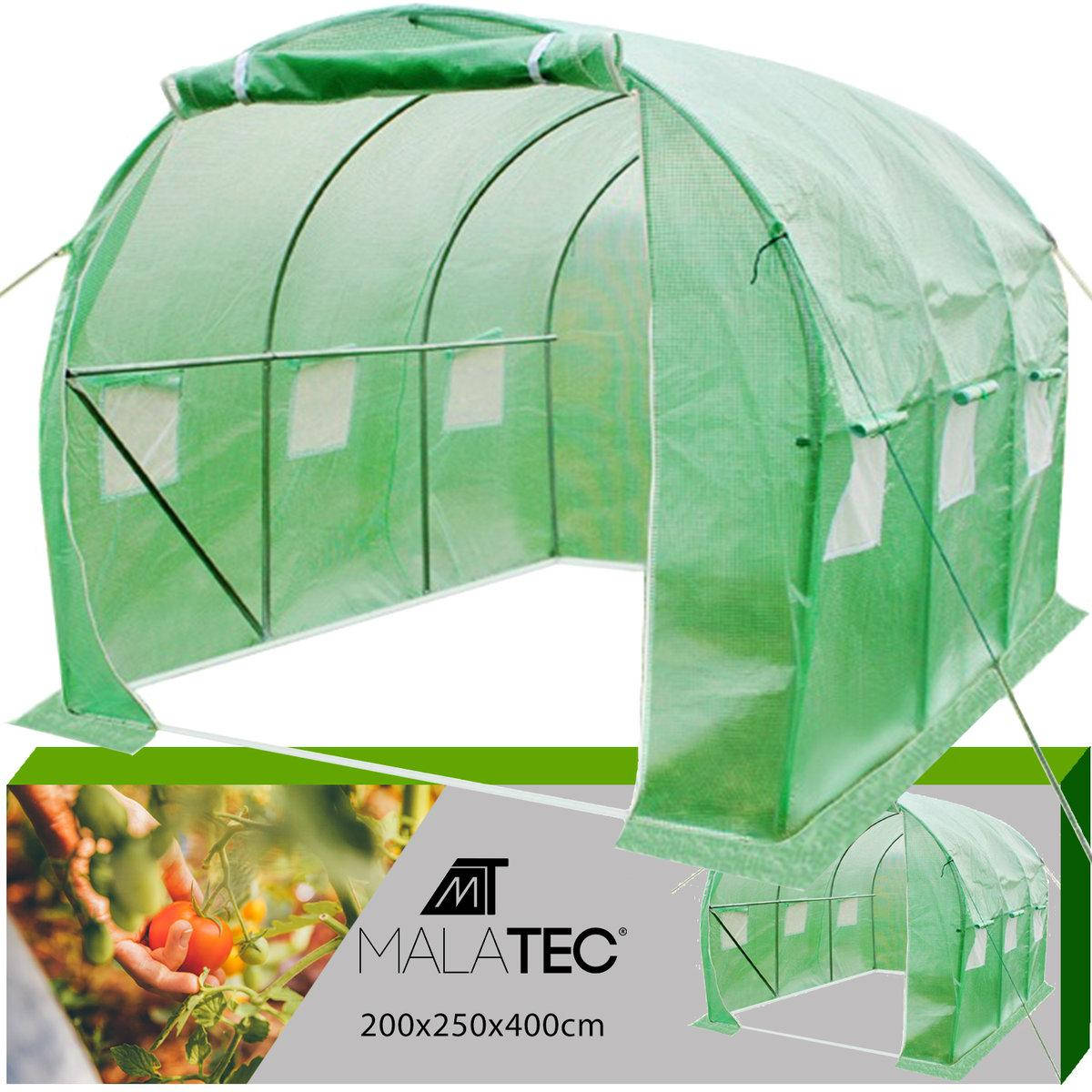 

Теплица MALATEC 4х2,5х2 м 10 м², Зелёный