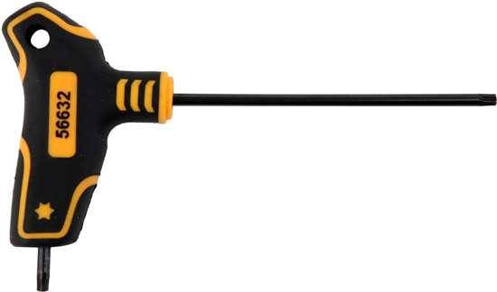 

Ключ TORX VOREL: тип "Т", Т20 x 100 x 72 мм, Cr-V 6150