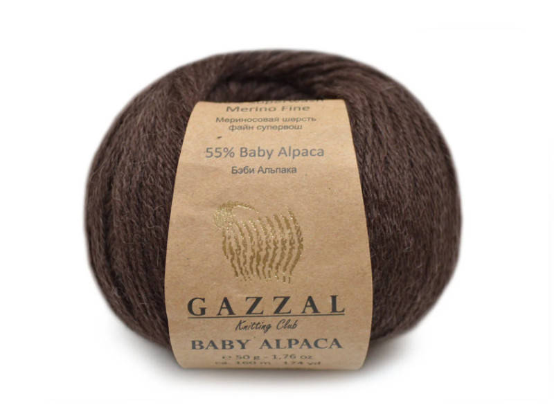 

Gazzal Baby Alpaca, Шоколад №46004, Коричневый