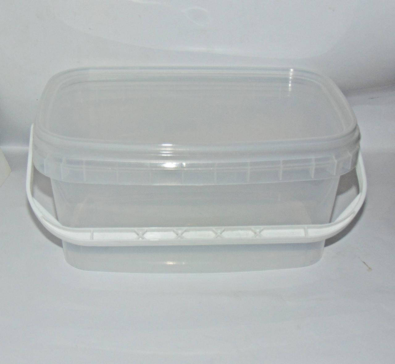 

Емкость ведро прямоугольное 3 л с крышкой