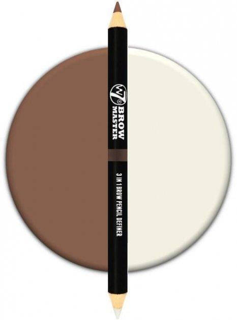 

Карандаш для бровей W7 Brow Master 3 in 1 Pencil - Brown 1г
