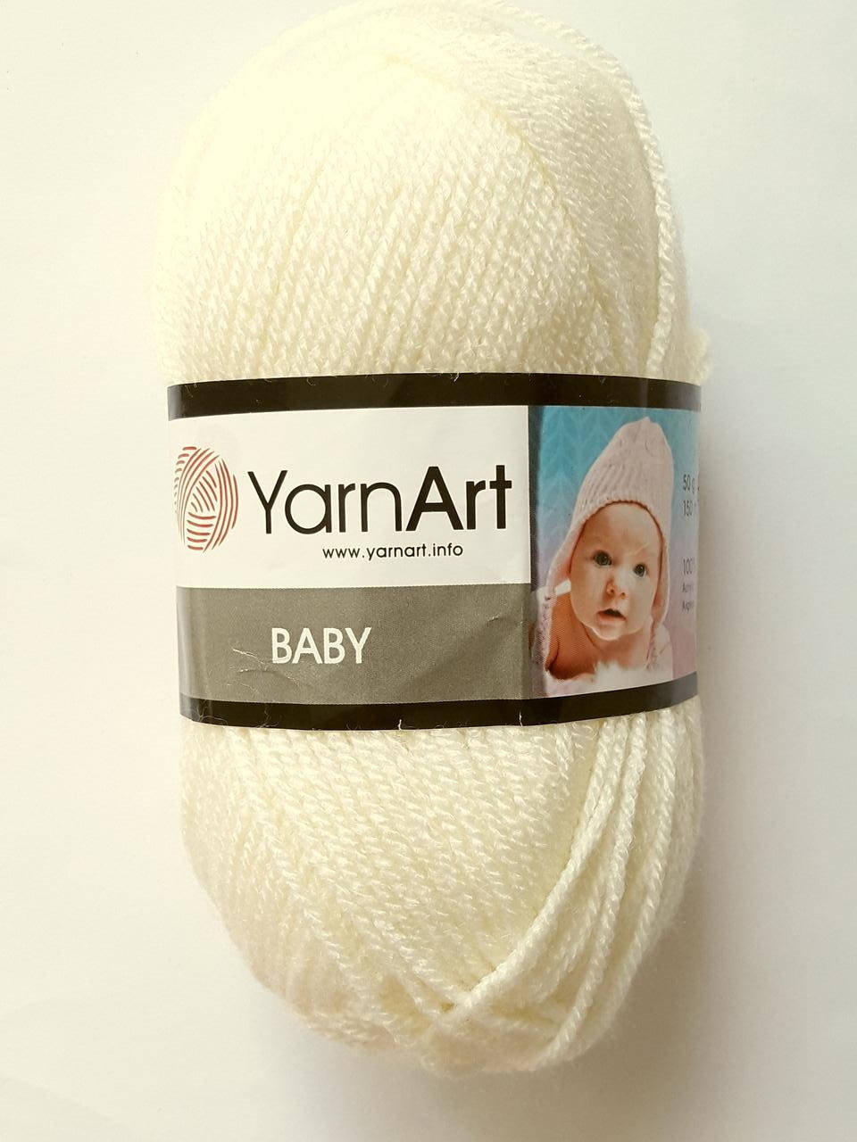 

Нитки для вязания, пряжа акриловая детская Baby YarnArt, 100% акрил 50 гр., 150 м , молочний, Бежевый