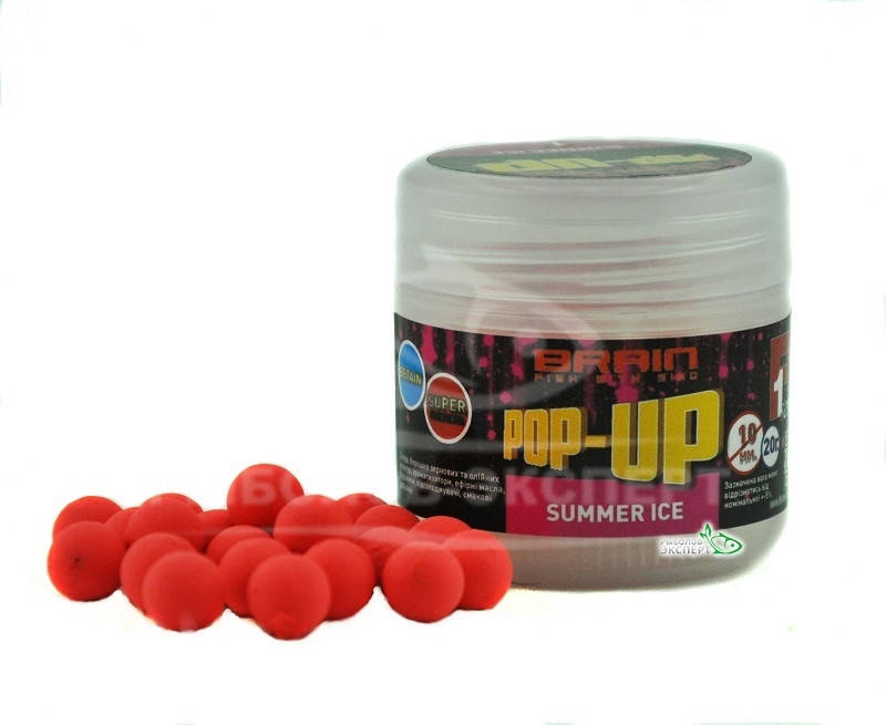 

Бойлы Brain плавающие Pop-Up F1 Summer Ice (Свежая Малина) 10мм