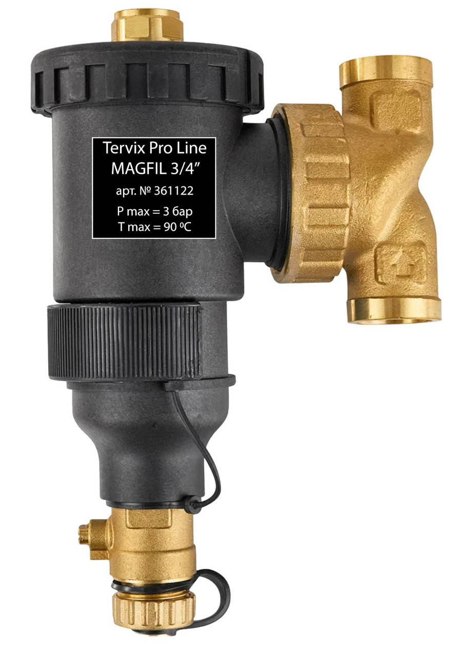 

Магнитный проточный фильтр Tervix Pro Line MAGFIL 3/4" 361122