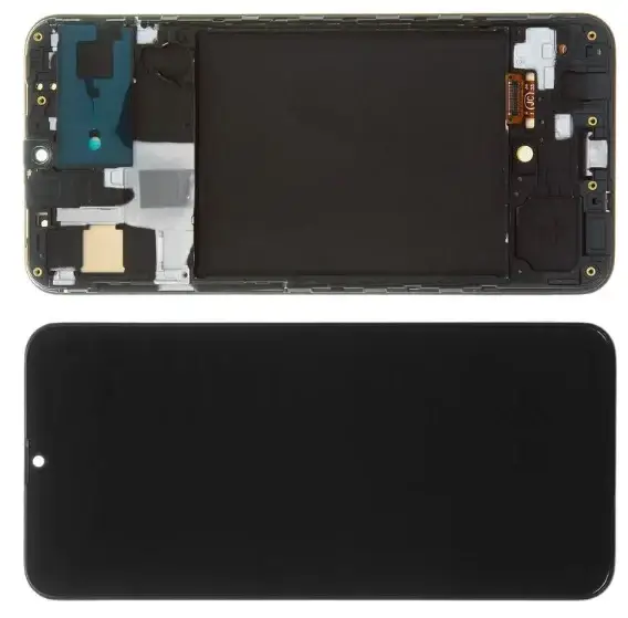 

Дисплей Samsung A307 Galaxy A30s модуль в сборе с тачскрином, черный, с рамкой, OLED
