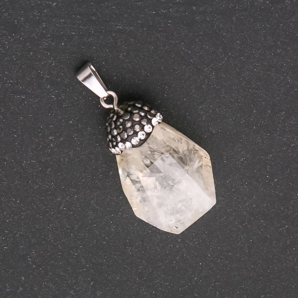 

Кулон "Желудь" из камня Цитрин 32х20(+-)мм