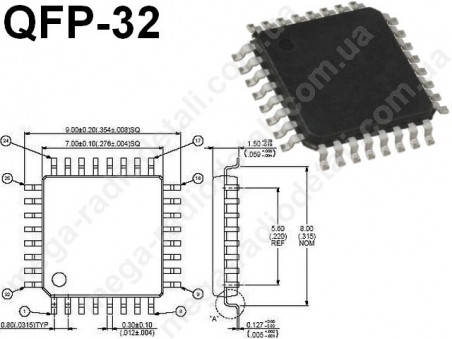 

Мікроконтролер ATMega328P-AU (TQFP-32)