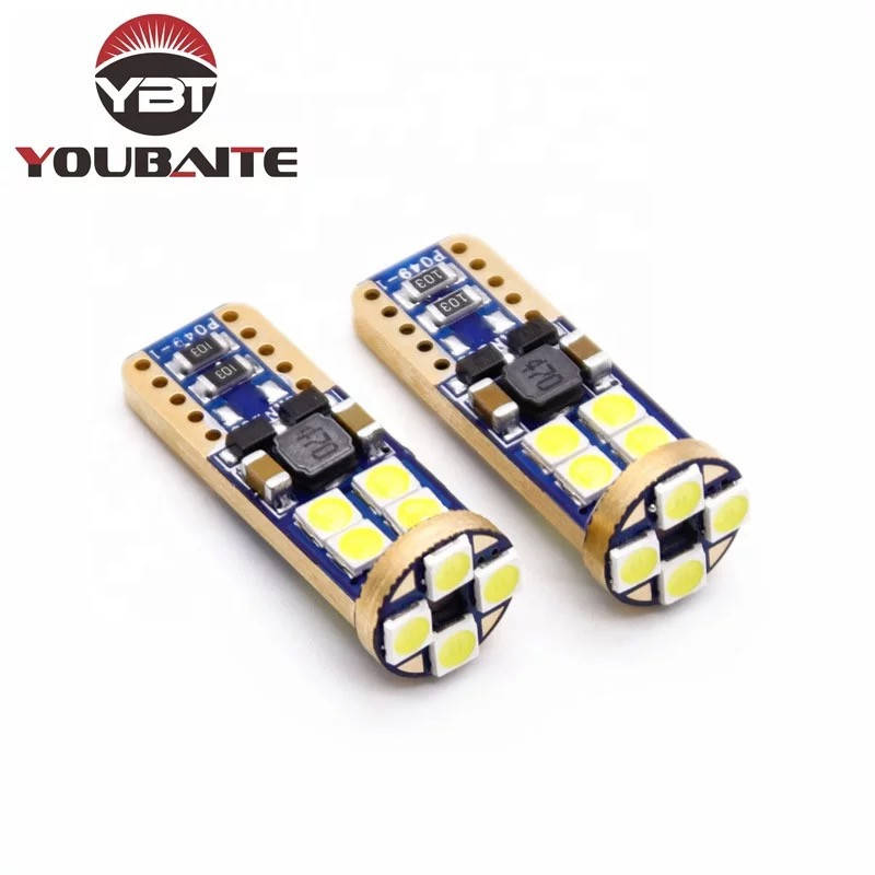 

Светодиодная LED Автолампы T10 W5W 12smd 3030 CANBUS 12-24V Белая Драйвер, в габариты