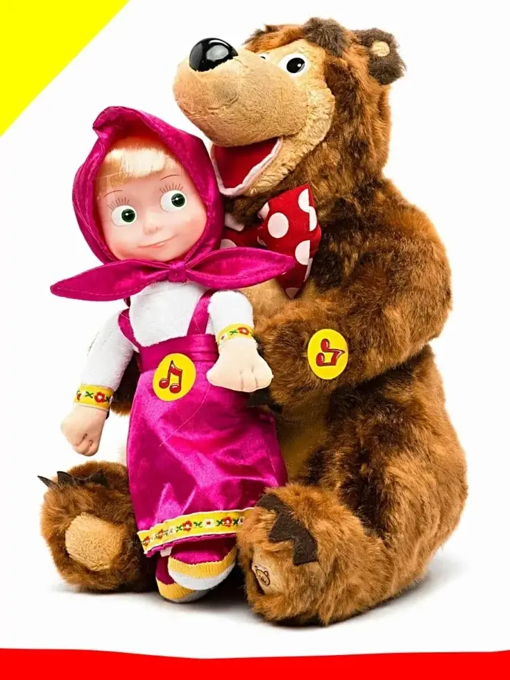 

Комплект игрушек Маша плюшевая и мишка плюшевый