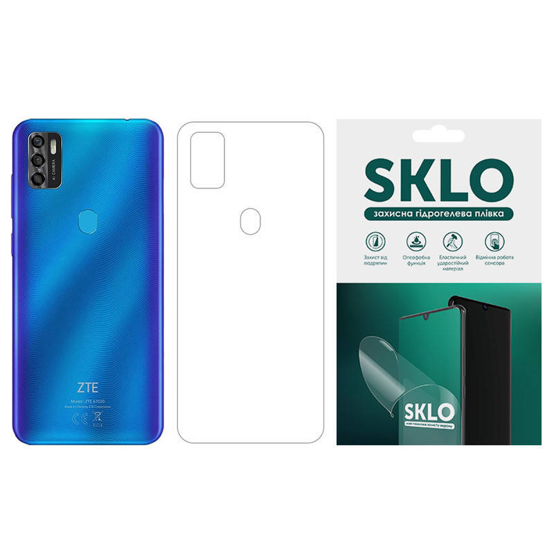 

Защитная гидрогелевая пленка SKLO (тыл) для ZTE Blade A5 (2020), Прозрачный