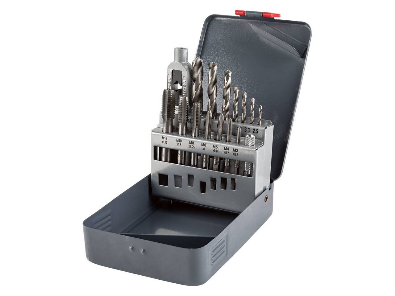 

Набор сверл и метчиков кейсе 15 ед. Parkside