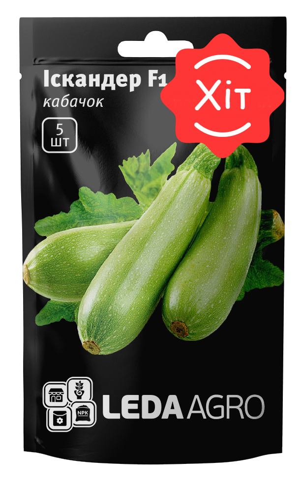 

Іскандер F1 5 шт Leda Agro Кабачок Насіння (Искандер F1 Кабачок Семена)