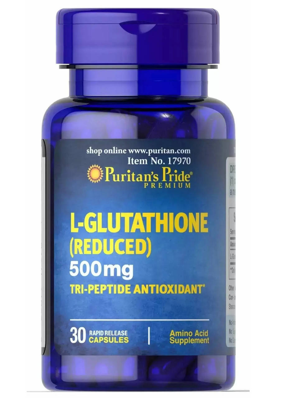 

Глутатион, L-Glutathione, Puritan's Pride, 30 капсул (PTP-17970)
