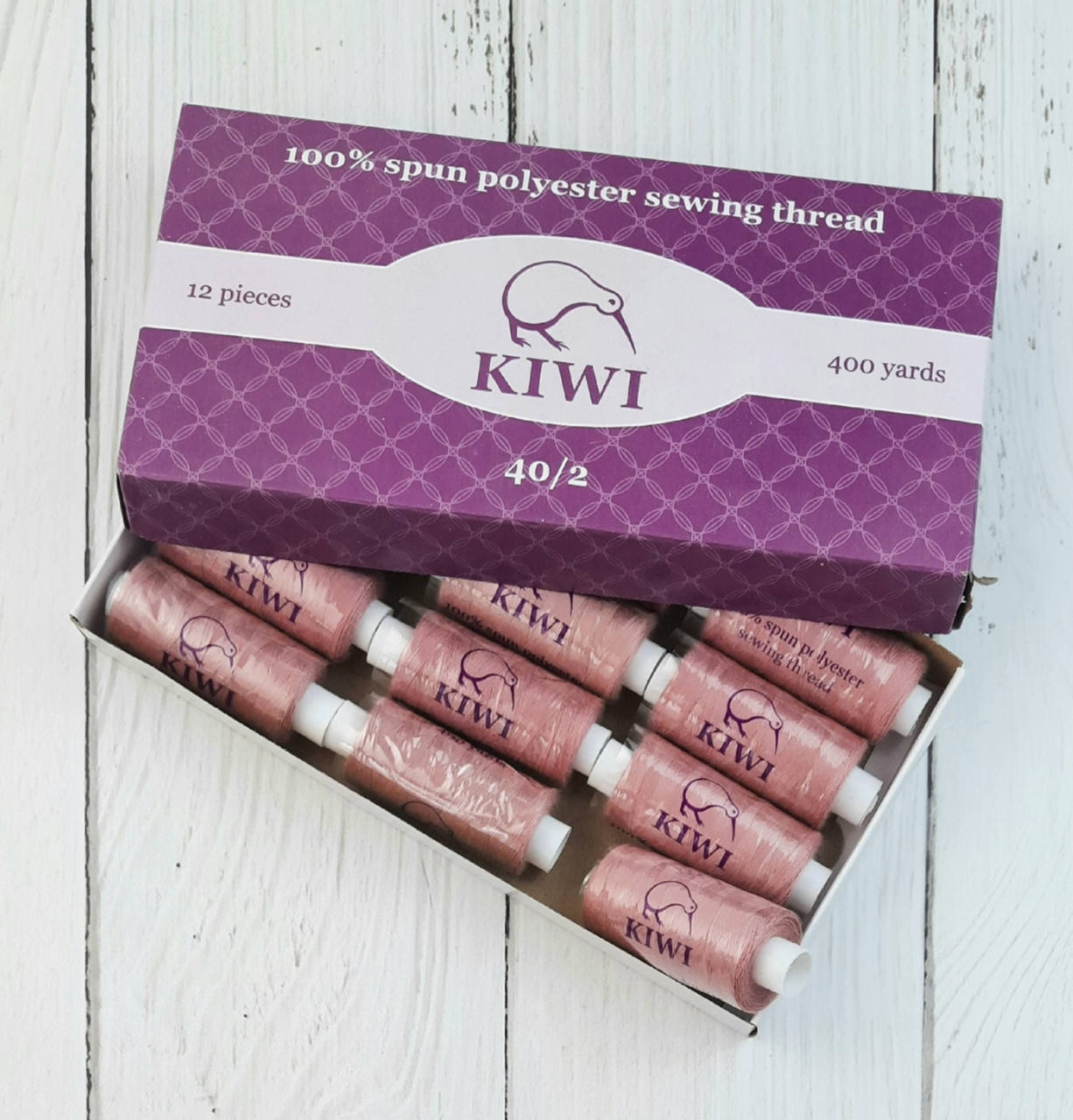 

Швейные нитки Kiwi 40/2 (400 ярдов) №471 СЕРЕНЕВЫЙ МОР