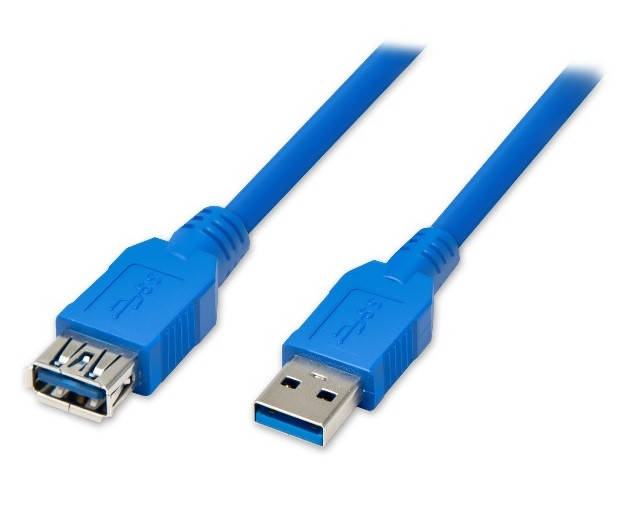 

Подовжувач USB 3.0 AM / AF, 0.5m, Blue, Пакет, Q200, Синий