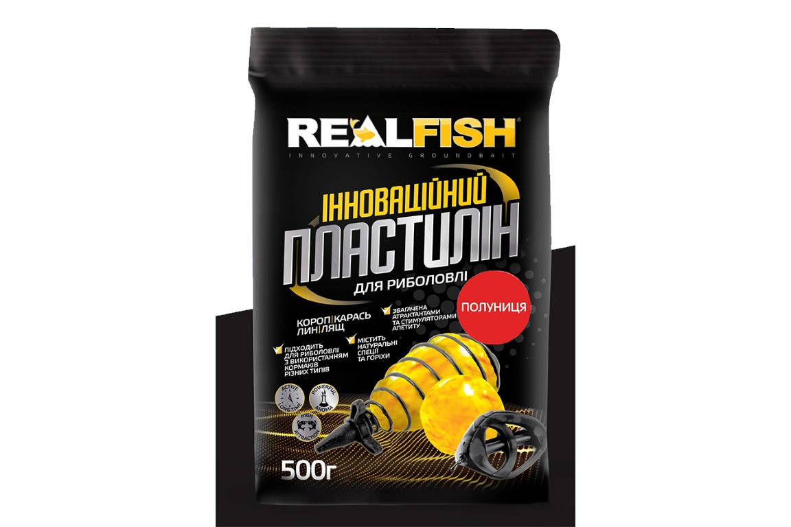 

Пластилин Real Fish 0.5кг "Клубника"