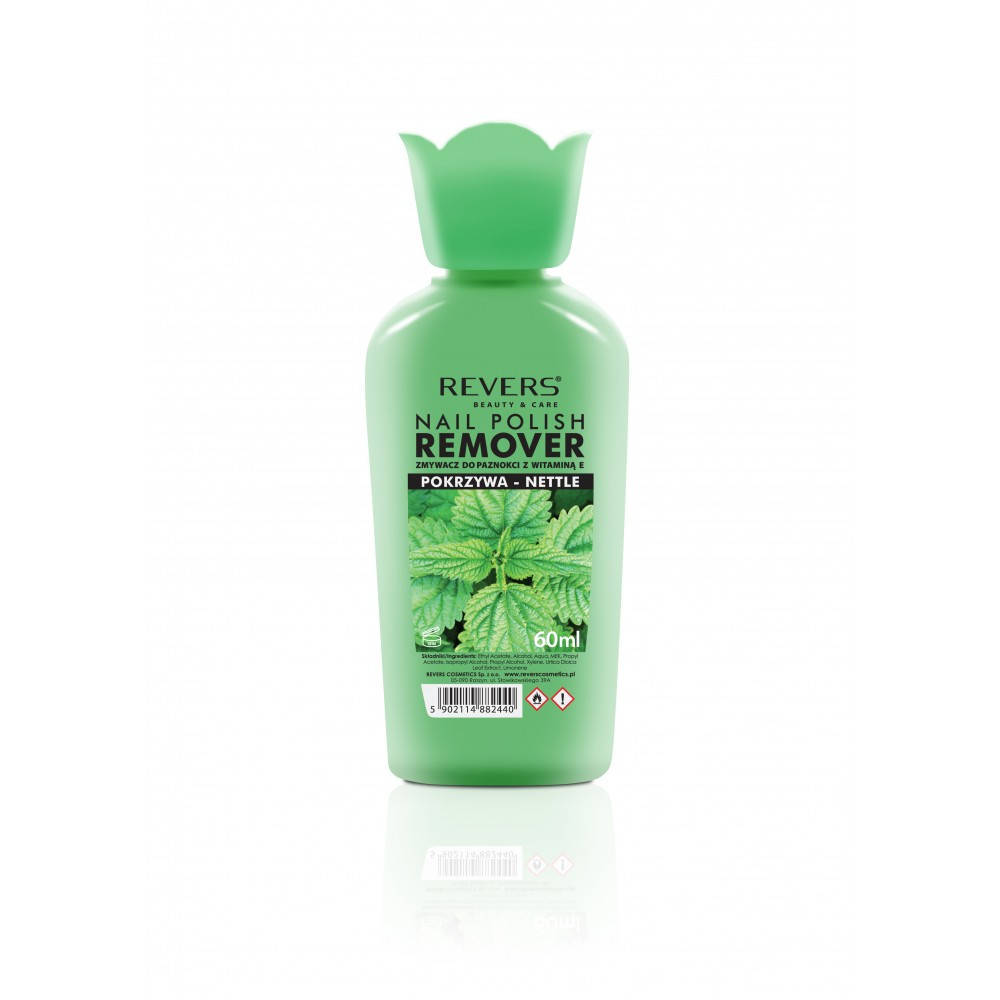 

Рідина для зняття лаку Revers REMOVER NETTLE з екстрактом кропиви.