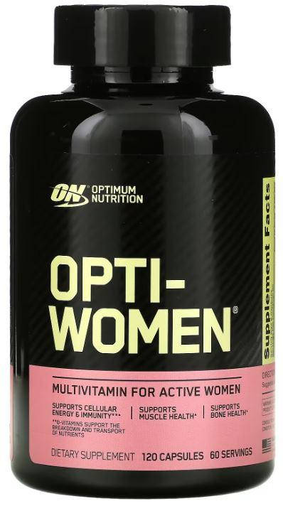 

Optimum Nutrition Opti-Women, Опти-Вумен, Женские витамины (120 капс.)