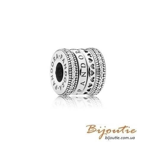 

Серебряный Шарм Пандора ВРАЩАЮЩИЕСЯ СЕРДЦА #797402CZ