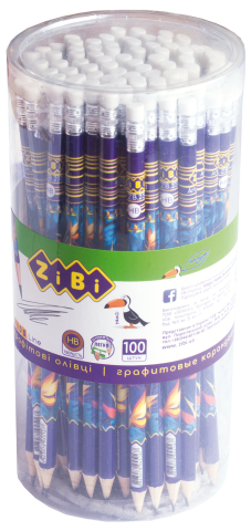 

Олівець графітний з гумкою HB "EXOTIC" KIDS Line