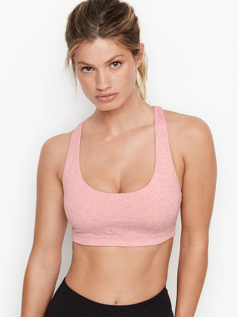 

Топ спортивный Victoria's Secret розовый с эффектными шлейками на спинке, размер: M, XL