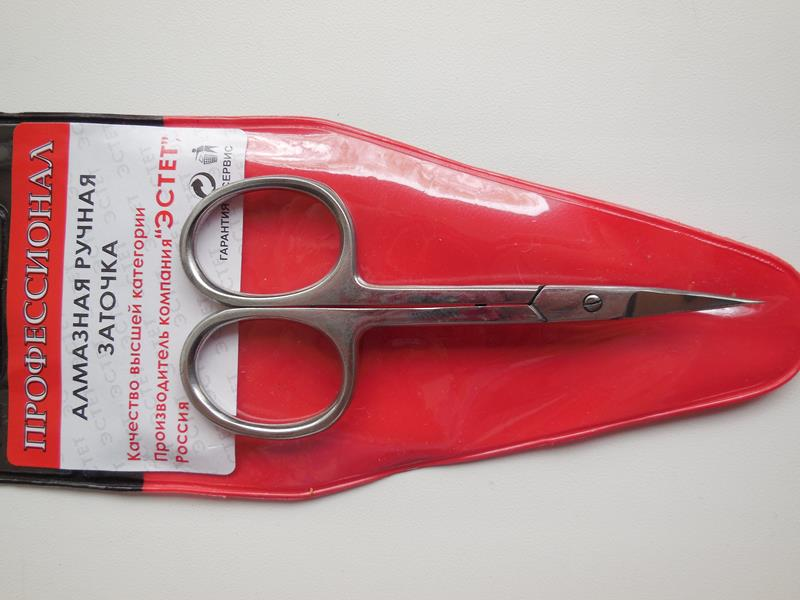 

Ножницы для маникюра ЭСТЕТ алмазная заточка сталь 8