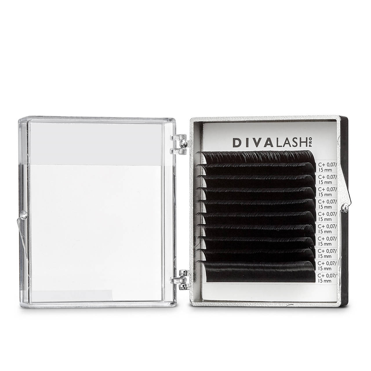 

Ресницы для наращивания Divalashpro Silk Collection 10 линий С+ 0.07 5-8, Черный