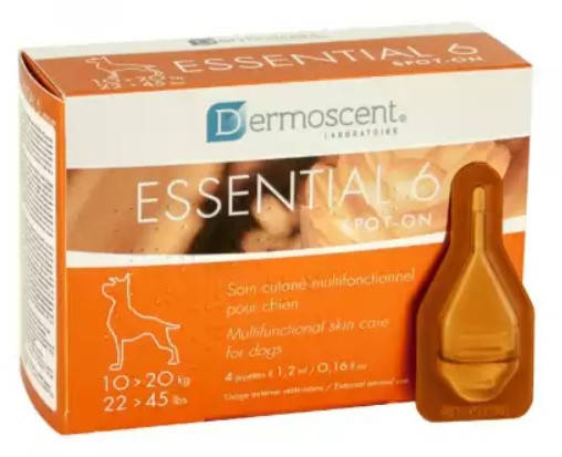 

Dermoscent Essential 6 spot-on Капли на холку для собак для ухода за кожей и шерстью весом от 10 до 20 - 1 уп