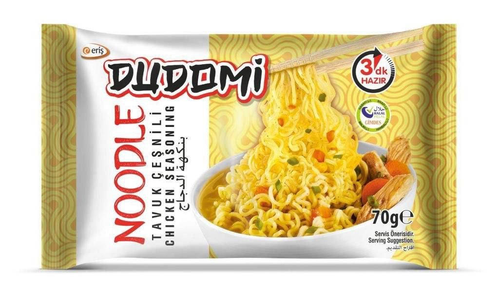 

Вермишель быстрого приготовления DUDOMI 70 г со вкусом курицы