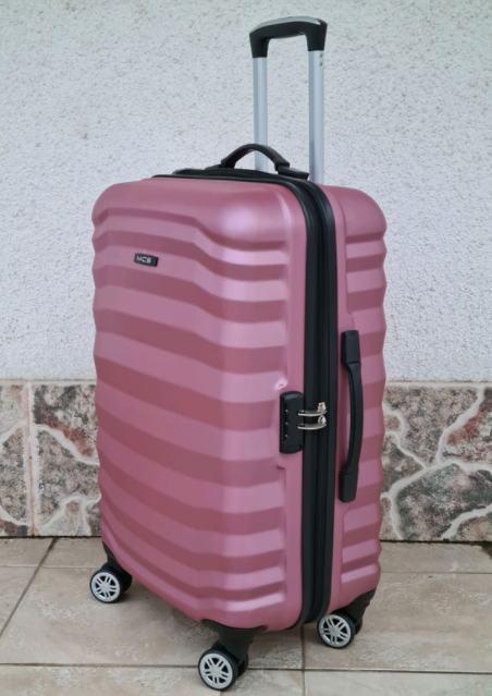 

Чемодан пластиковый MCS V345  Турция Rose gold, Розовое золото