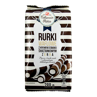 

Вафельні трубочки Рурки вершкові Rurki smietanka 280g 24шт/ящ (Код : 00-00005299)