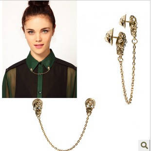 

Запонки на воротник Черепа